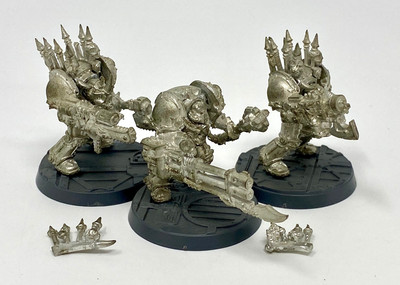 Warhammer 40k: Chaos Space Marines Terminator x3 METAL OOP GAMES WORKSHOP