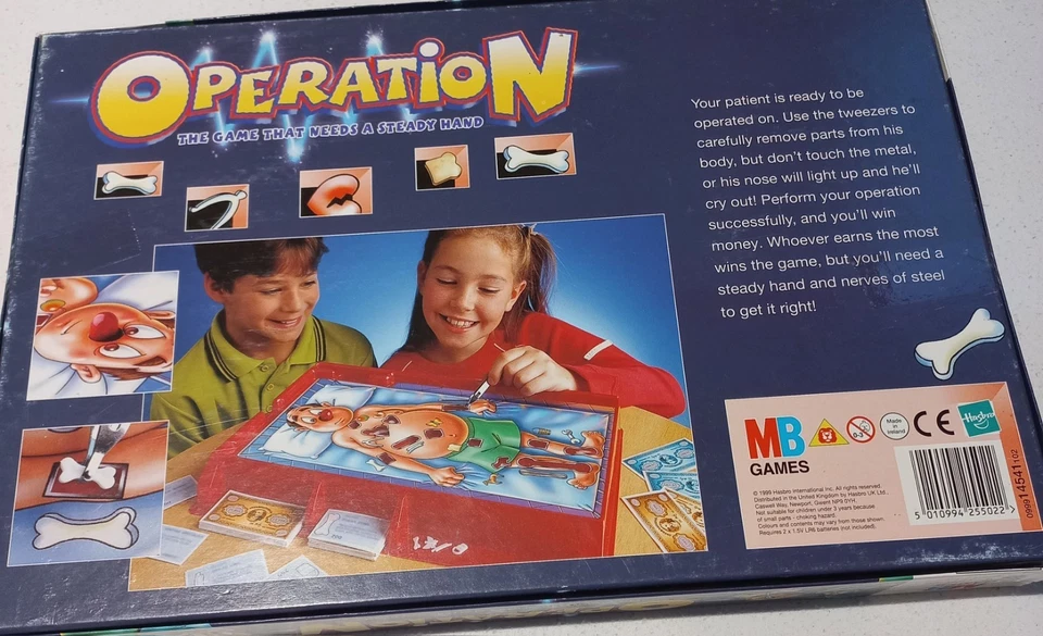 MB Games Operation, compete and working 1999 vintage edition tense Christmas - Image 3 of 4