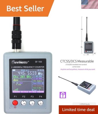SF-103 Portable Frequency Counter 2MHz-2.8GHz for UHF/VHF Radios - Waterproof