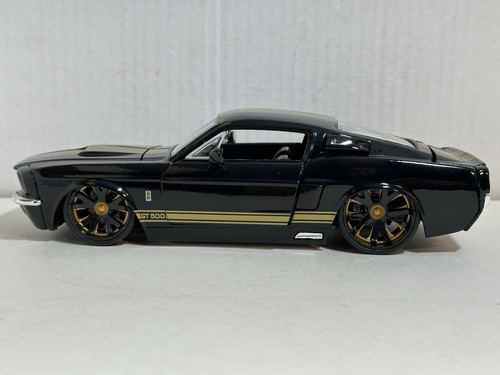 JADA BIGTIME BTM 1967 SHELBY GT 500KR BLACK / GOLD STRIPES 1:24 NEW NO BOX - Picture 8 of 12