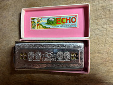 M.Hohner Echo Harp Harmonica Made in Germany w/ Original Box in CG Ex Cond.