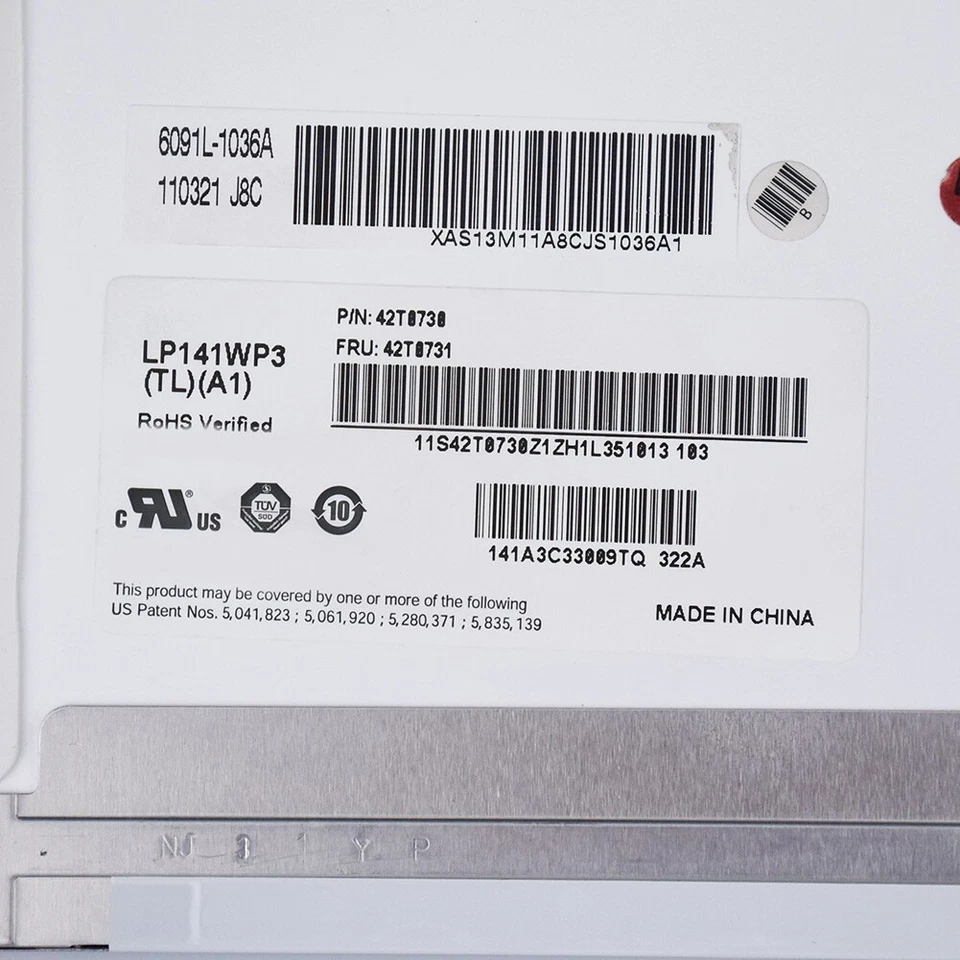 14.1" LCD Screen for Lenovo T410 40 Pins B141EW05 LTN141AT15 LP141WP3 LTN141BT09 - Image 4 of 4