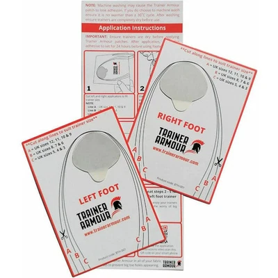 Trainer Armour Big Toe Hole Preventer Patches weiß Schuhpflege & Ersatz - Bild 1 von 2