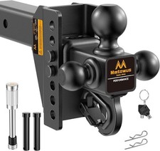 Mmtowus Adjustable Tri-ball Trailer Hitch 2.5 Receiver 6 Risedrop Mmtowus Adjustable Tri-ball Trailer Hitch 2.5 Receiver 6 Risedrop