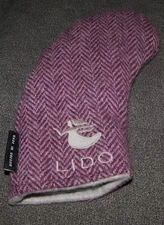 SEAMUS GOLF Wool & Poly Hybrid Rescue Utility Head Cover LIDO GOLF CLUB Purple