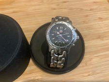 TAG Heuer 2000 Series CT2110 Auto Chronograph Black  Dial 38mm 200m Box