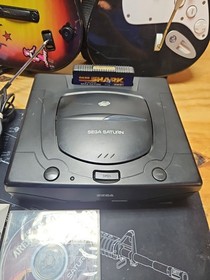 SEGA Saturn Console Bundle w/ Controller, Gameshark & Lightgun, Works Great! 