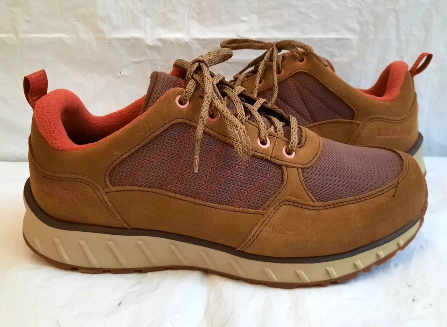LL Bean Snow Sneaker Men's Size 9.5W Hiking Trail Shoes Dark Cocoa/Dark Earth