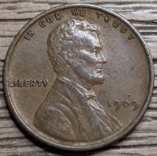 1909 VDB Lincoln Wheat Cent - AU