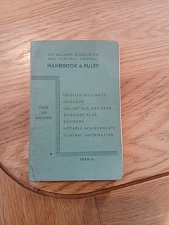 The Billiards Association Handbook & Rules 1965