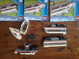 LEGO City Partial 2x Set Lot 60051 High-Speed Passenger Train 60050 Station Book