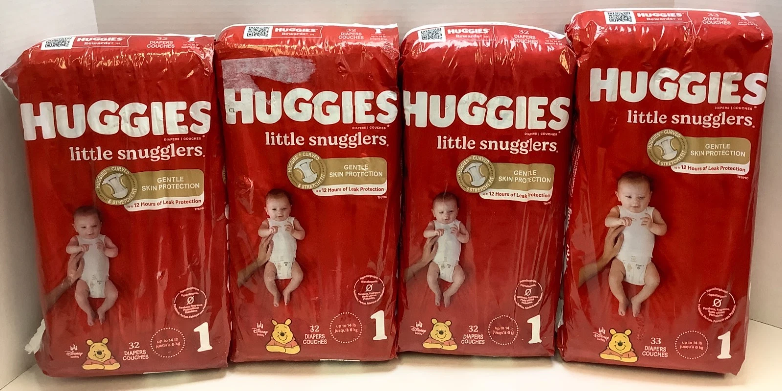 Huggies Little Snugglers Baby Diapers, Size 1, Winnie the Pooh, 32ct, Lot of 4
Opens in a new window