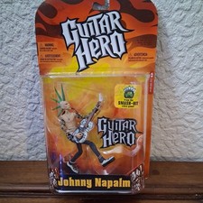RARE Boxed McFarlane Toys Guitar Hero Gold Guitar JOHNNY NAPALM 5” | New Sealed