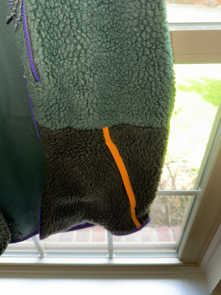 Nike Sherpa Y2K Retro Hombres Talla L Chaleco Polar Verde Ropa Deportiva Chaleco Chaqueta Foto 4 de 4