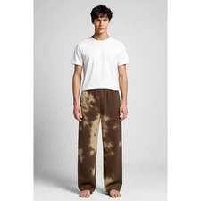 Kapital Peace Fleece Smoky Tan & Brown Tie Dye Easy Jogger Pant 3 Large