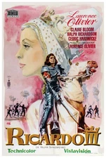 Richard III 1955 - Laurence Olivier - Spain - Classic Movie Poster