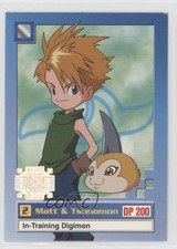 1999 Upper Deck Digimon - Series 1 Exclusive Preview Stamp Matt & Tsunomon 10cj