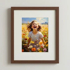 Child Laughter Flowers Printable Wall Art Digital Image Download