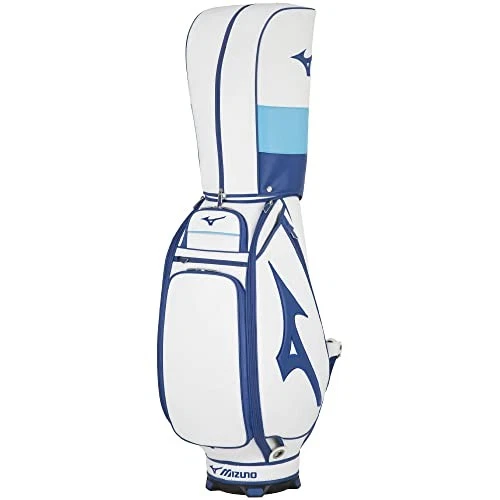 Bolso Caddy MIZUNO Tour Staff 5,8 kg 10,5 47 palos 6 compartimentos blanco/azul Foto 3 de 4