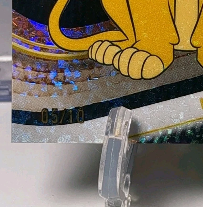 2025 Topps Chrome Disney MUFASA.# 5/10 BLACK MINI DIAMOND REFRACTOR. LION KING - Image 2 of 3