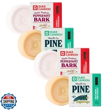 Duke Cannon Holiday Soap for Men, Illegally Cut Pine 2 Pack and P