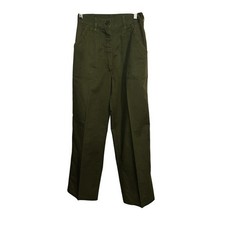 Vintage Olive Green Cargo Utility Pants Military Style Women's Size 10 RX29