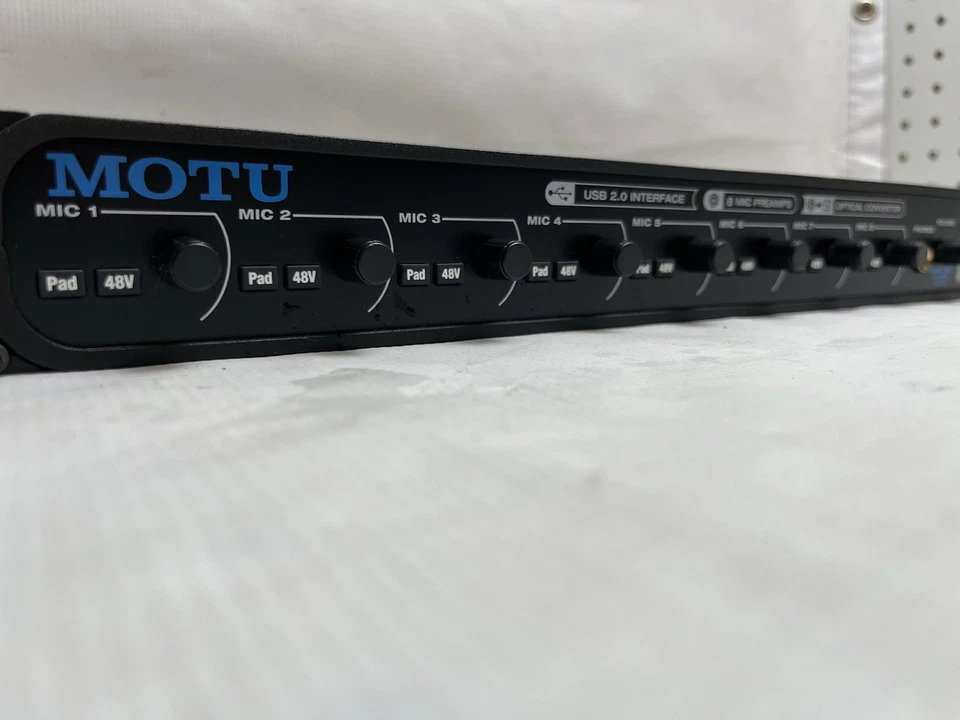 MOTU 8Pre USB Audio Recording Studio Interface With Power Supply - Image 4 of 4