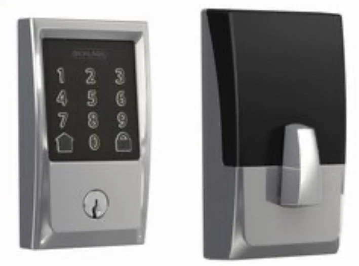 Schlage BE489WB CEN 625 Century Encode Smart Wifi Deadbolt Bright Chrome