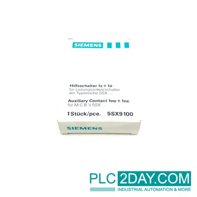 SIEMENS 5SX9100 Auxiliary Current Switch 1s+1ö New in stock at PLC2DAY