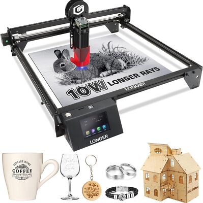 Longer 10W Laser Cutting Machine, 60W High Efficiency Laser Engraving Machine