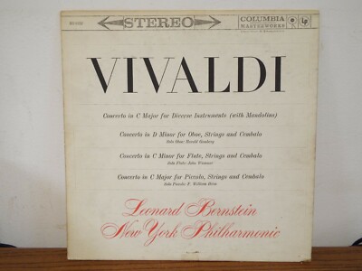 VIVALDI BERNSTEIN CONCERT C MAJOR LP VINYL ALBUM