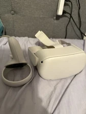 Meta Oculus Quest 2 128GB VR Headset And Left Controller - White WORKS GREAT!