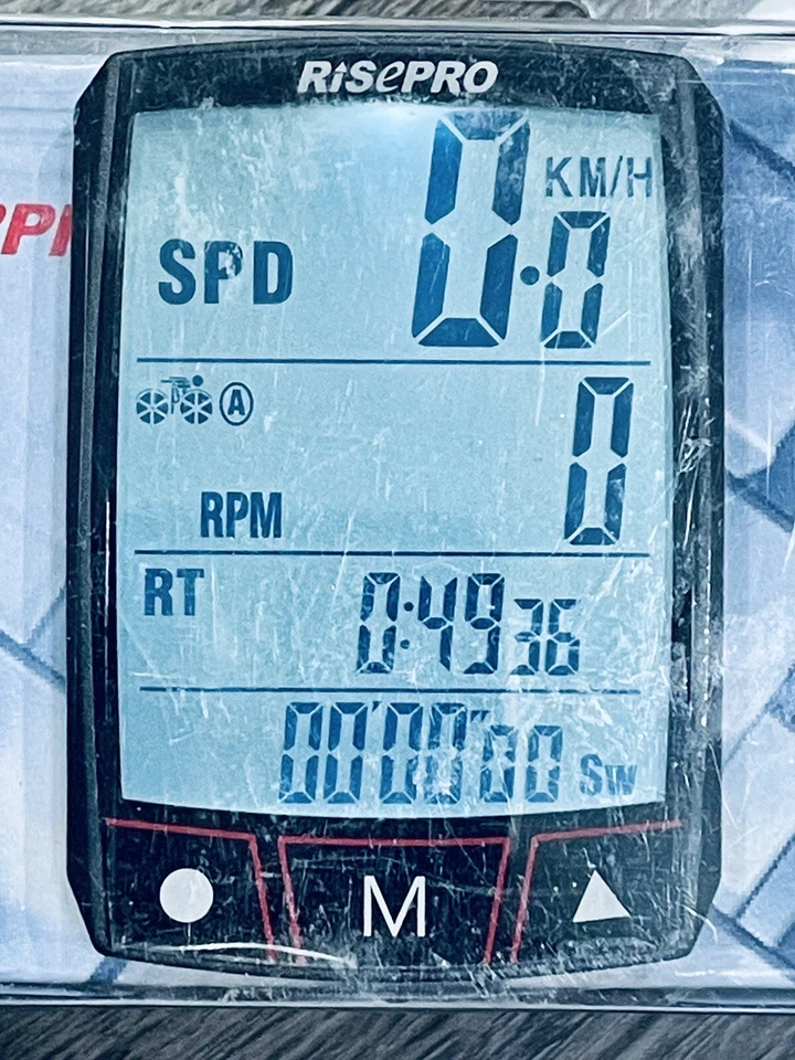 🆕 Rise Pro YT-338 Bike Computer LCD Screen Clock Stopwatch FREE SHIPPING!!! - Image 2 of 4