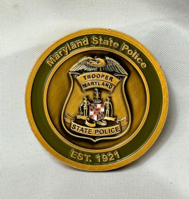 #ad Maryland State Police Trooper Unit Citation Challenge Coin Maryland#x27;s Finest $49.95