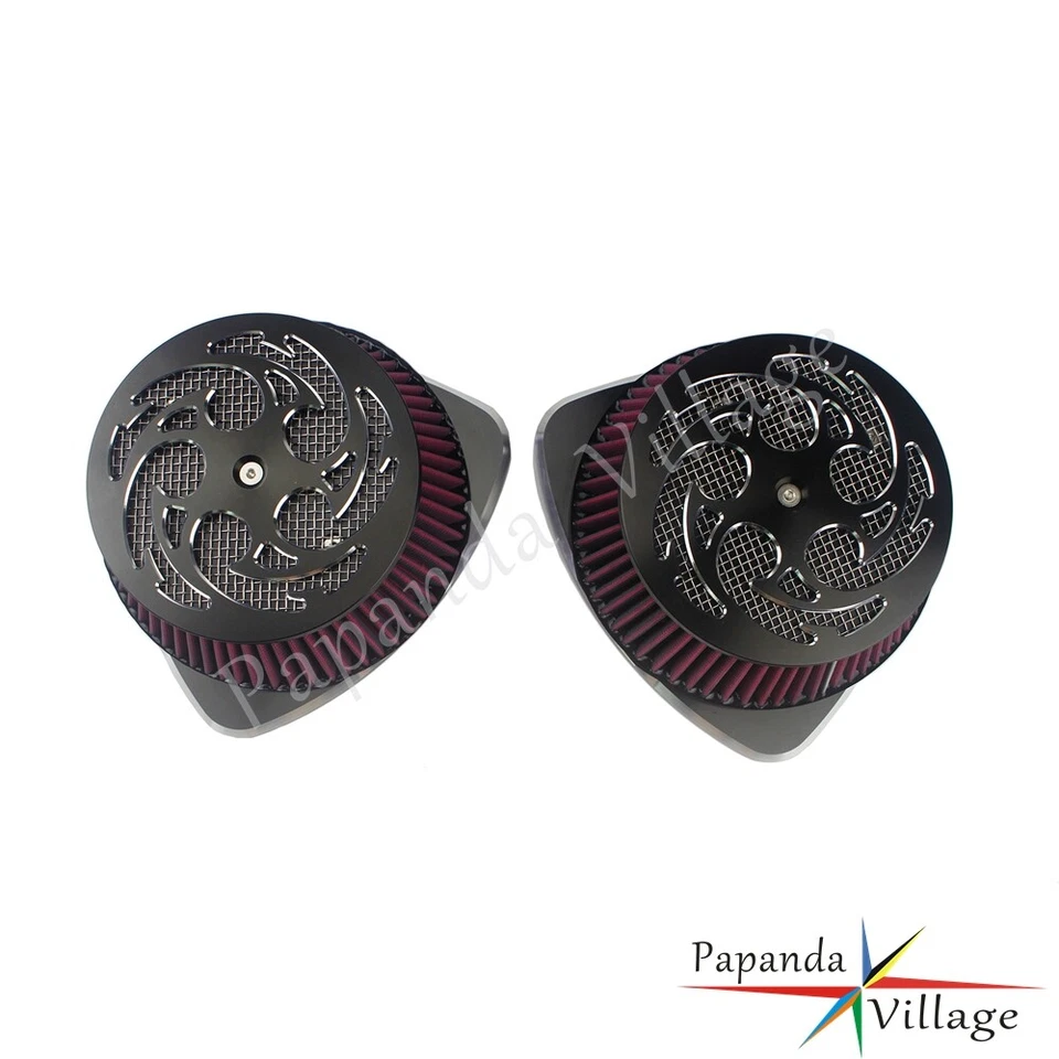 Black Big Sucker Air Filter Cleaner Kit For Suzuki Boulevard M109R VZR VLR1800 - Image 3 of 4