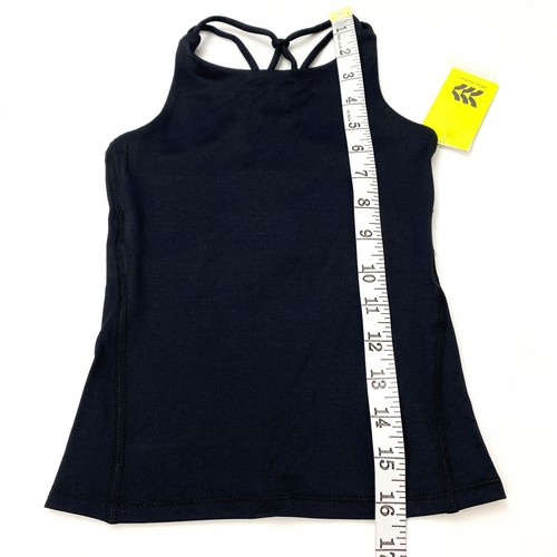 All In Motion Girls Size XS 4/5 Strappy Tank Top Black - Picture 3 of 8
