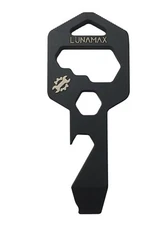 TITANIUM 8 in 1 Keychain Multi Tool - Bottle Opener, Wrench, Screwdriver, File..