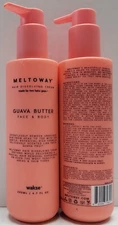 Meltoway Hair Dissolving Cream GUAVA BUTTER Face & Body Wakse 6.7 oz (2pk)