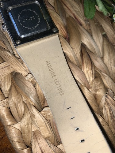 Quartz Rumors 4 J Crew Genuine Leather White Band Watch Needs Battery ❤️tw11j - Picture 4 of 4