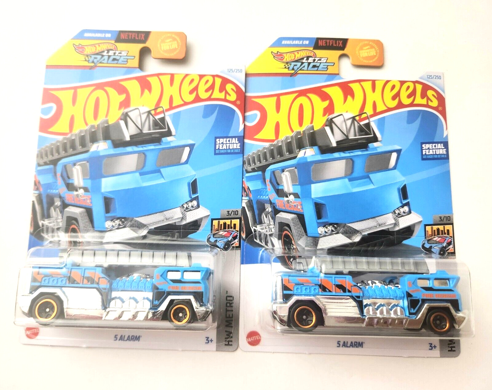 Hot Wheels 5 Alarm Blue #125 125/250 - 2024 HW Metro -2pcs