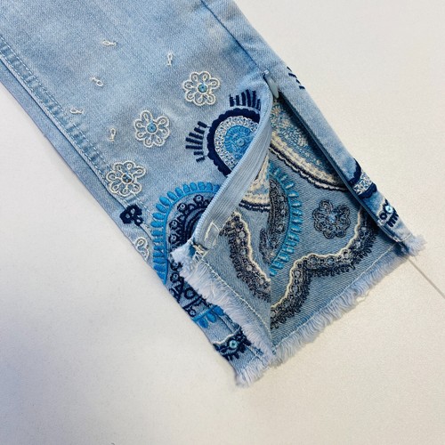 DESIGUAL Women Blue Slim Fit Ankle Zip Jeans Size W24 UK 6 IT 38 - Picture 6 of 15