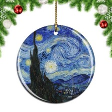 Holland Starry Night Van Gogh Christmas ornament city travel souvenir