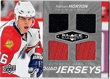 NATHAN HORTON LOT OF 2 DIFFERENT  GAME USED JERSEY CARDS