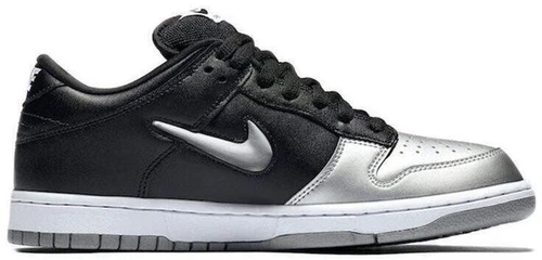 Nike Supreme x Dunk SB QS Low Metallic Silver