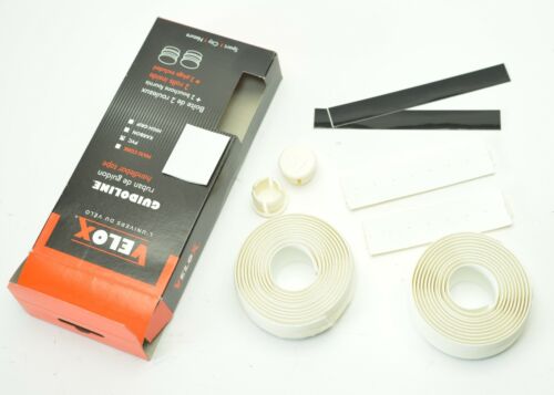 VELOX GUIDOLINE BLANC WHITE PVC TAPE WRAP, DROP HANDLEBAR