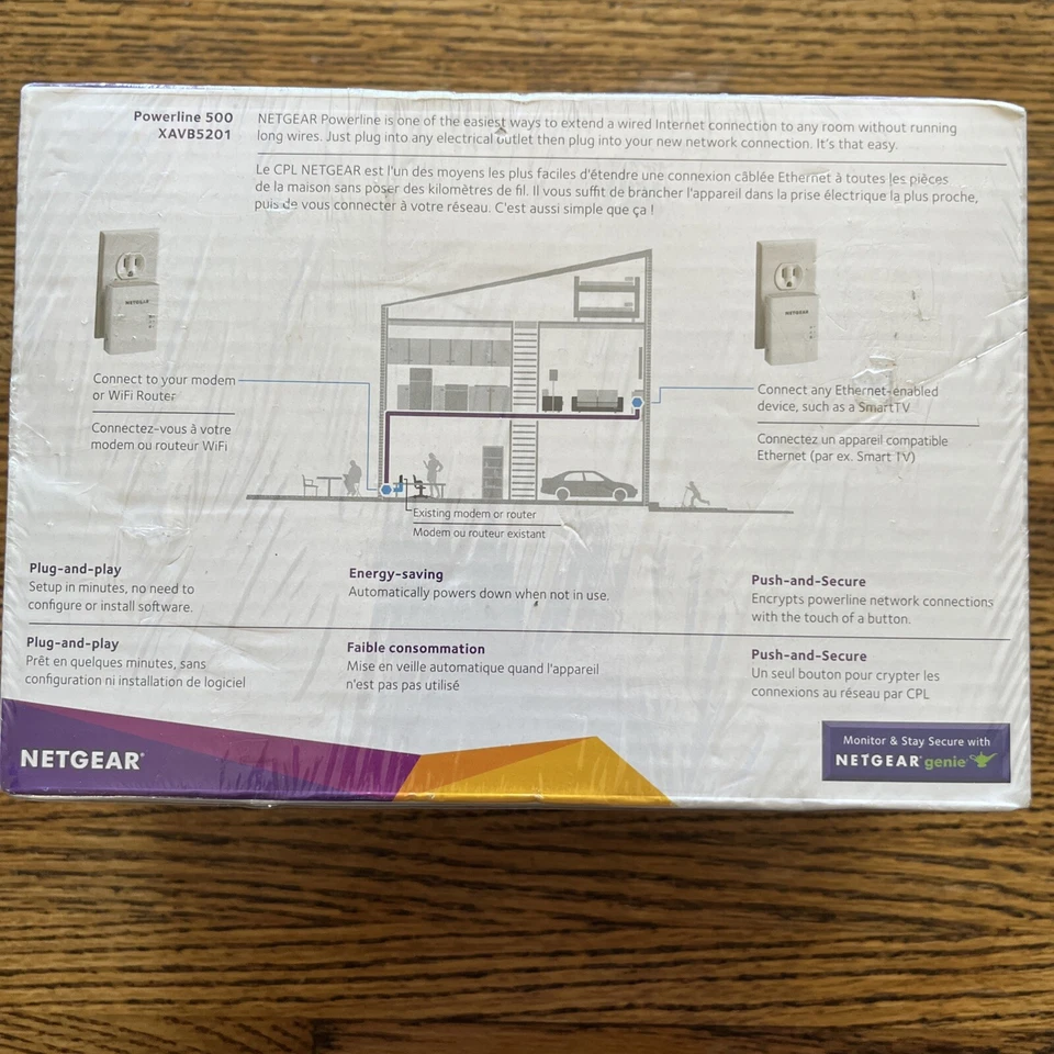 Netgear Powerline 500 1-Port XAVB5201 NEW - Image 2 of 4