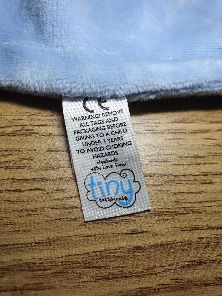 Tiny Tatty Teddy Blue Bear Comforter Blankie Blanket Twinkle Twinkle