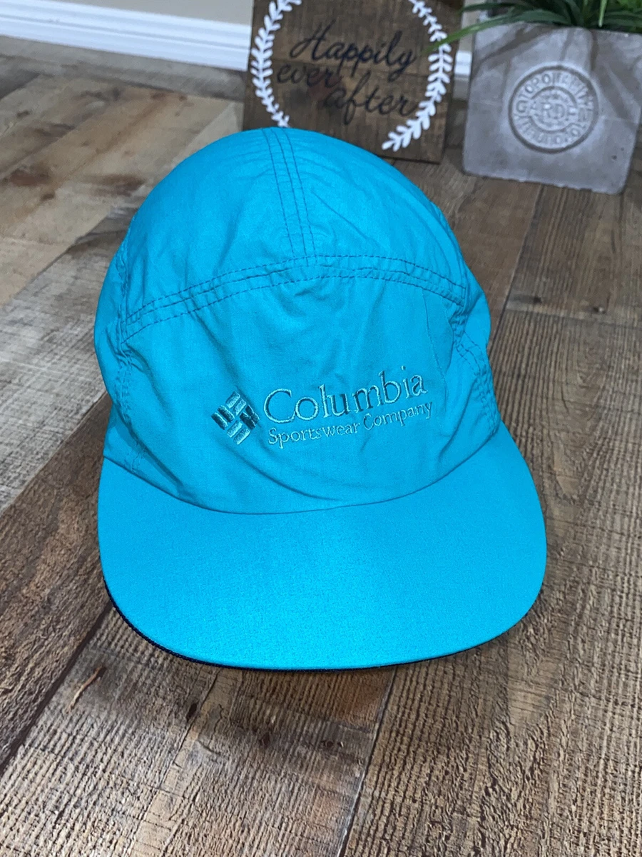 Vtg 5 Panel Columbia Sportswear Hat north face Stash pocket Small S Made in USA