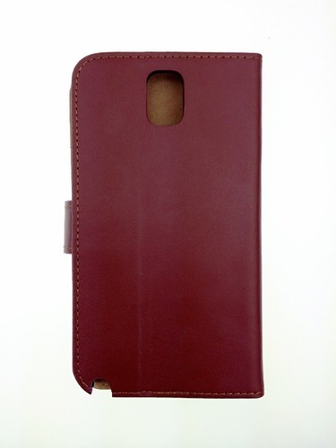 Luxury Genuine Real Leather Wallet Case Cover for Samsung Galaxy Note 3 freepost - Picture 11 of 30