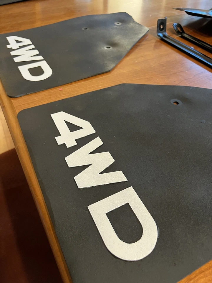 84 85 86 1987 1988 Toyota 4WD Pickup Truck Mud Flaps Splash Guards Rear - Image 2 of 2